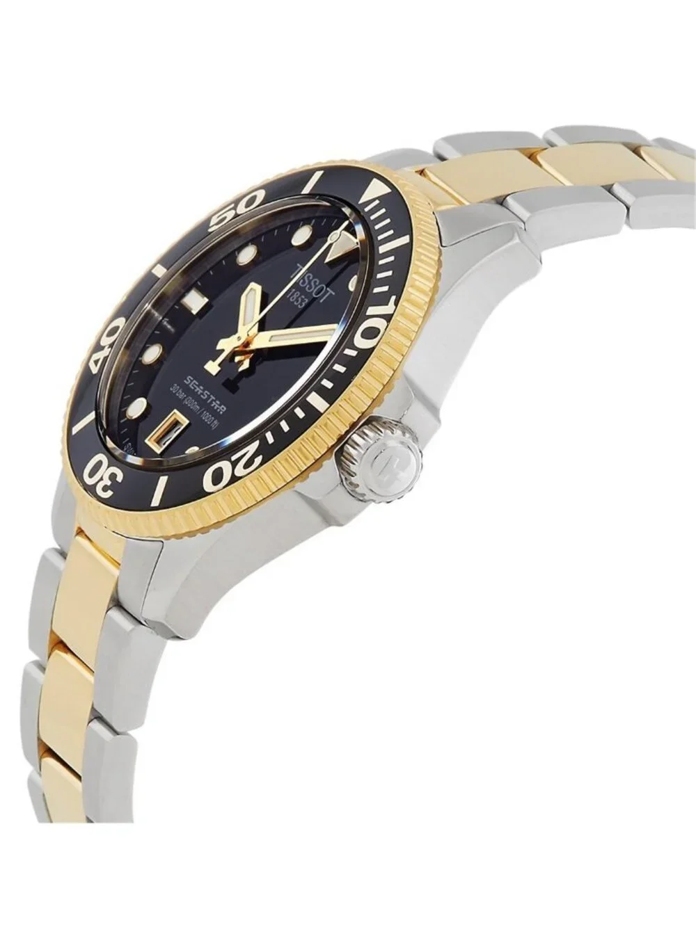 NWT Tissot Seastar Quartz Black Dial Unisex Watch
